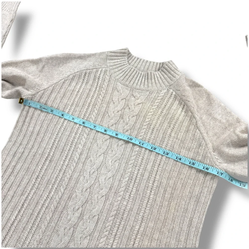 AG Adriano Goldschmied Sweater‎ Women Size Small S Beige Cotton Cashmere